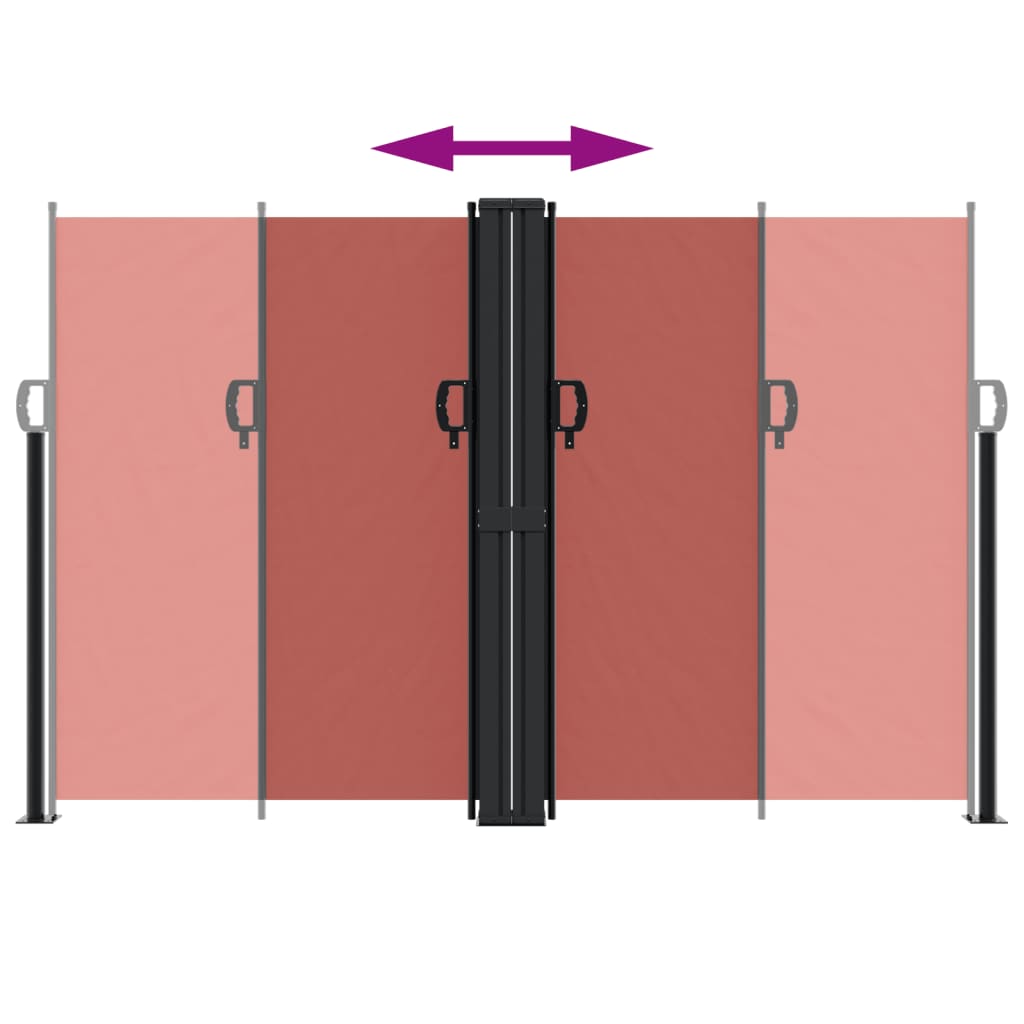 Toldo lateral retrátil 160x1200 cm terracotta