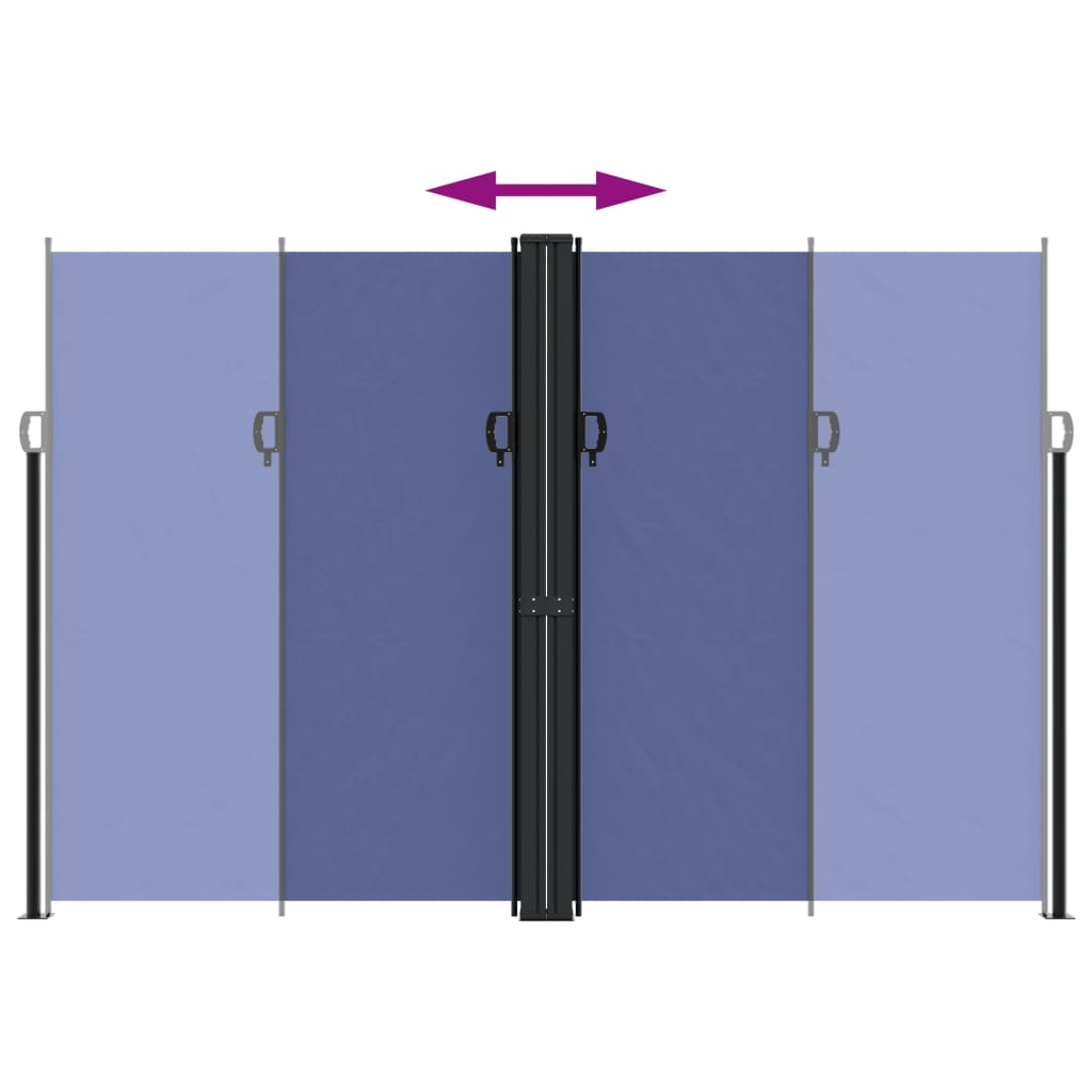 Toldo lateral retrátil 220x1200 cm azul