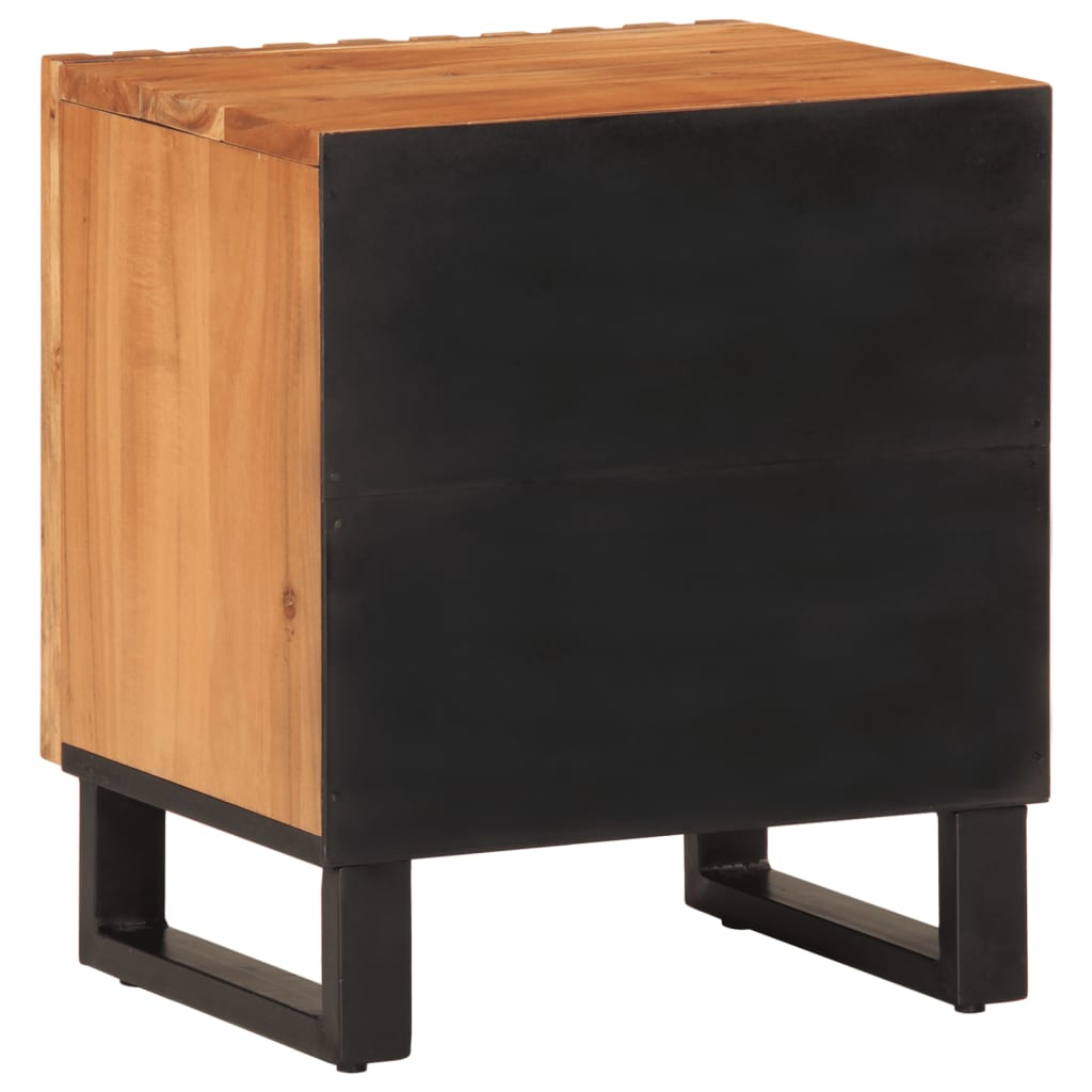 Mesa de cabeceira 40x34x46 cm madeira de acácia maciça