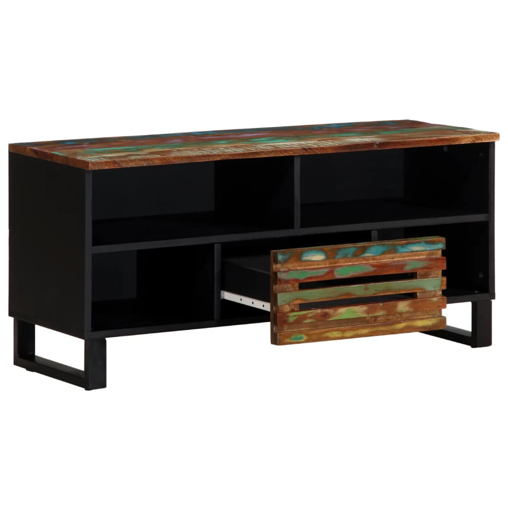 Móvel de TV 100x34x46 cm madeira de acácia maciça