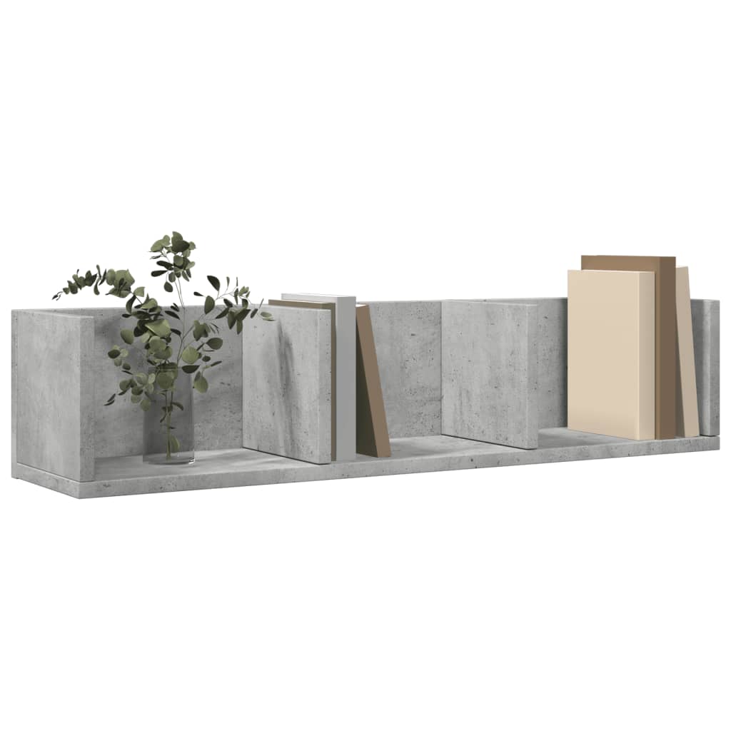 Armários parede 2 pcs 75x18x16,5cm deriv. madeira cinza cimento