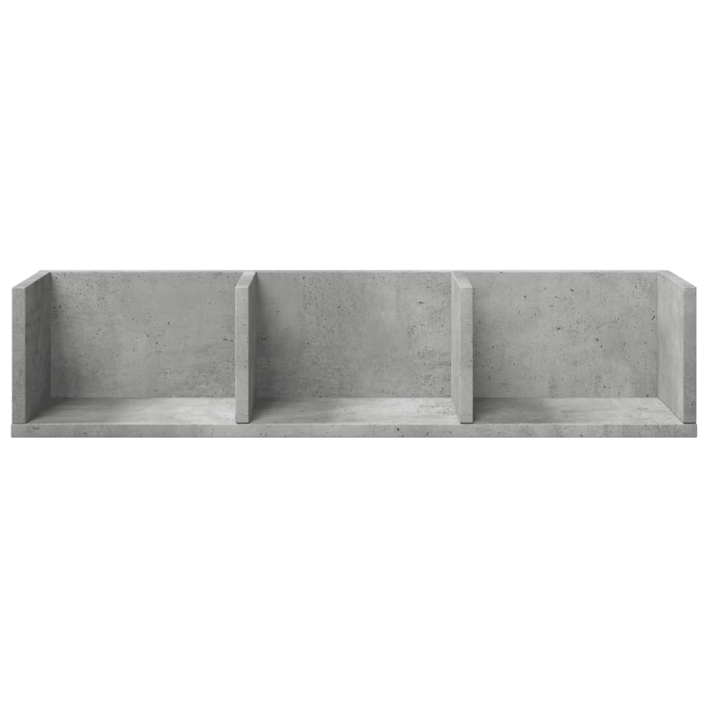 Armários parede 2 pcs 75x18x16,5cm deriv. madeira cinza cimento