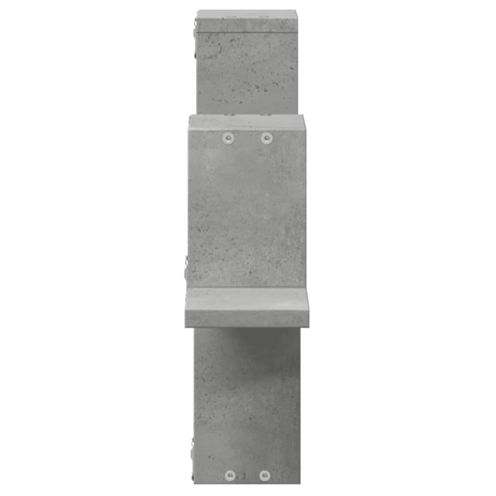 Estante de parede 104,5x10x43cm derivados madeira cinza cimento