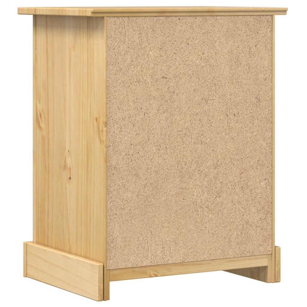 Mesa de cabeceira Corona 53x39x66 cm madeira de pinho maciça
