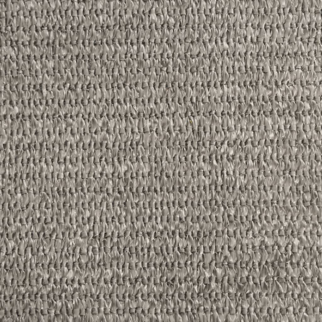 Para-sol estilo vela retangular 160 g/m² 2x3 m PEAD cinza-claro