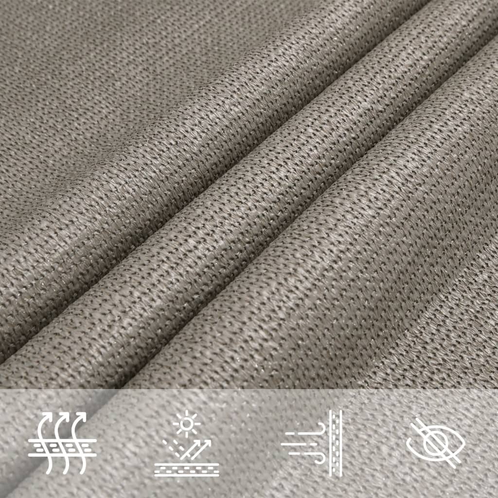 Para-sol estilo vela trapézio 160 g/m² 3/4x2 m PEAD cinza-claro