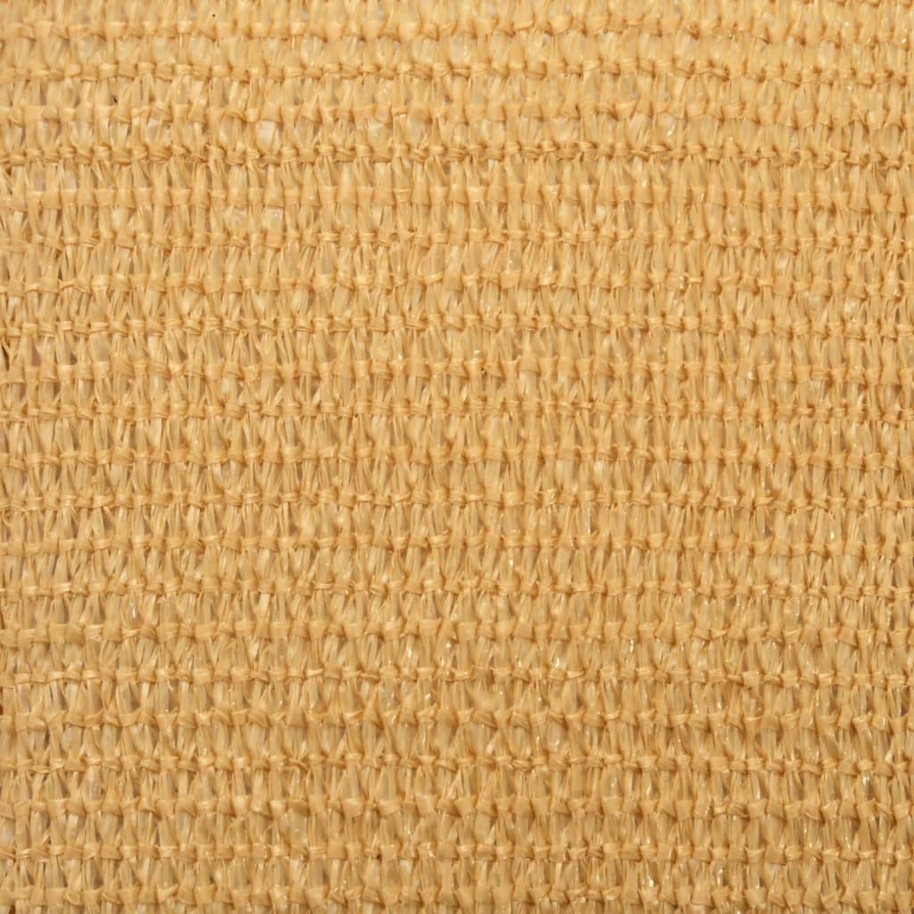 Para-sol estilo vela quadrado 160 g/m² 2,5x2,5 m PEAD areia