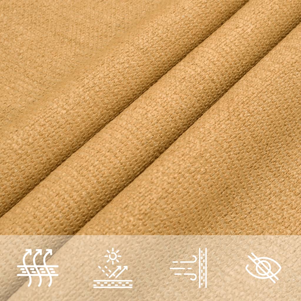 Para-sol estilo vela retangular 160g/m² 2,5x3m PEAD areia