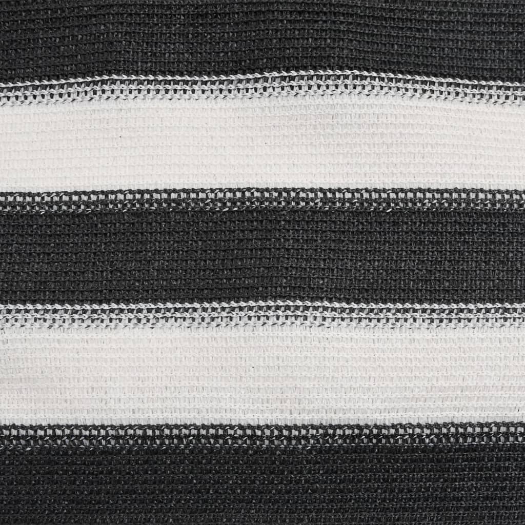 Rede de privacidade PEAD 75 g/m² 1,2x25 m antracite e branco