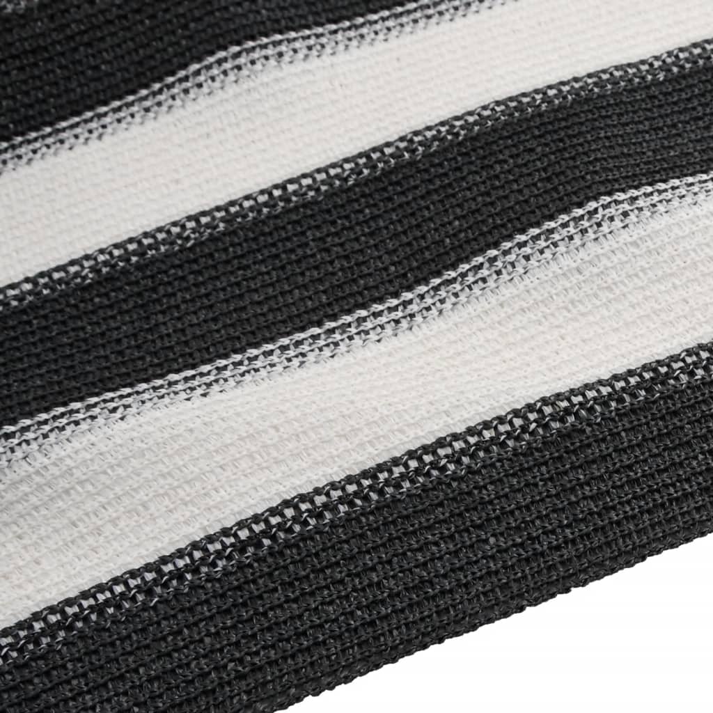 Rede de privacidade PEAD 75 g/m² 2x10 m antracite e branco
