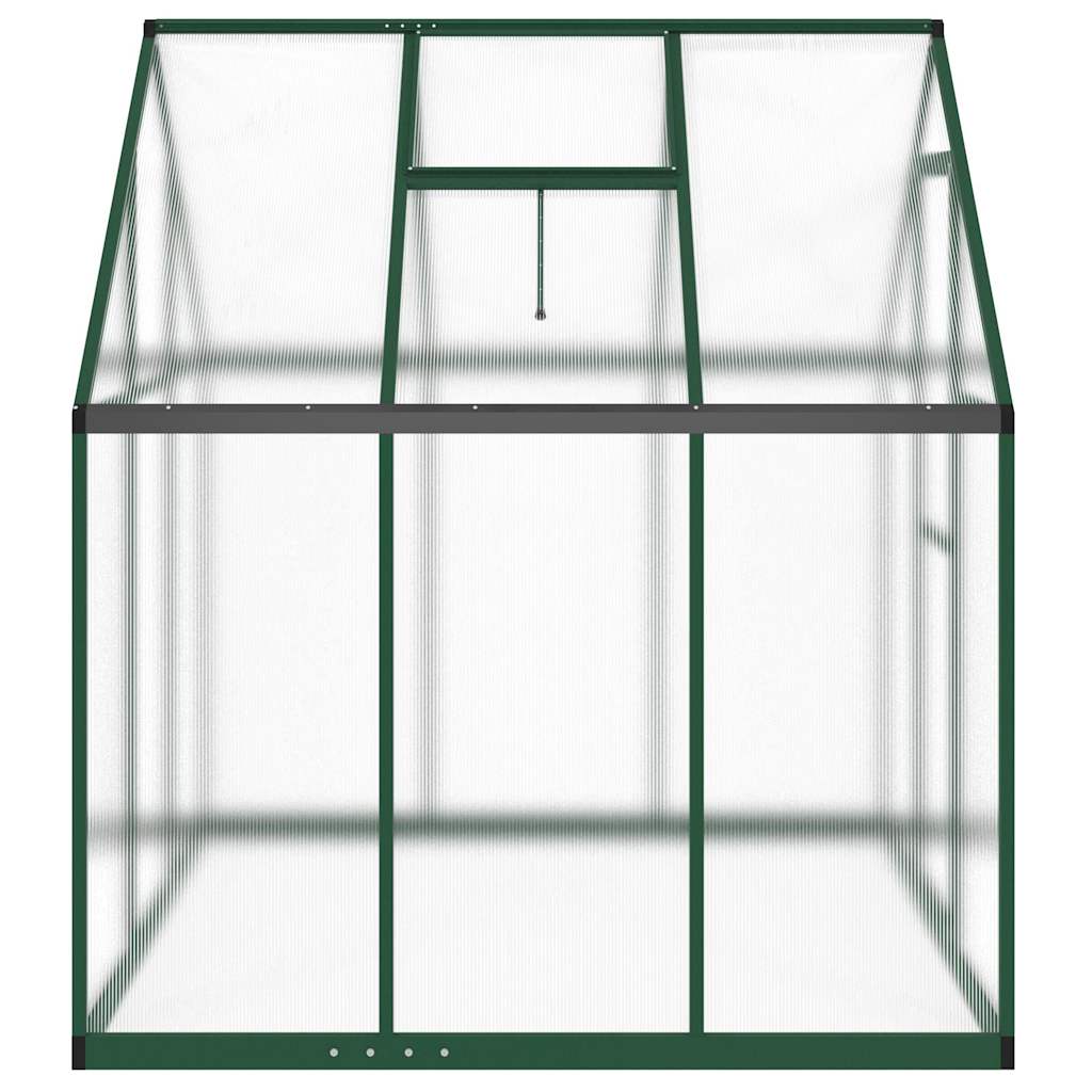 Estufa com estrutura de base 169x169x195 cm alumínio verde