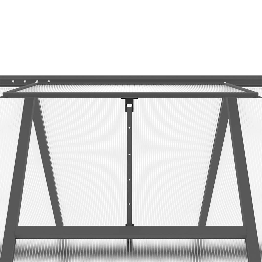 Estufa com estrutura de base 169x169x202 cm alumínio antracite
