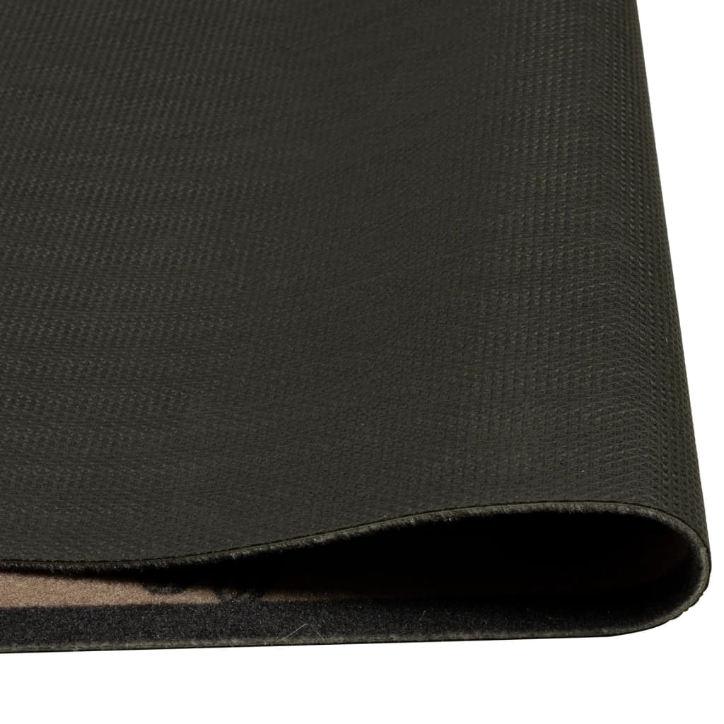 Tapete cozinha lavável 45x150 cm veludo padrão morning castanho
