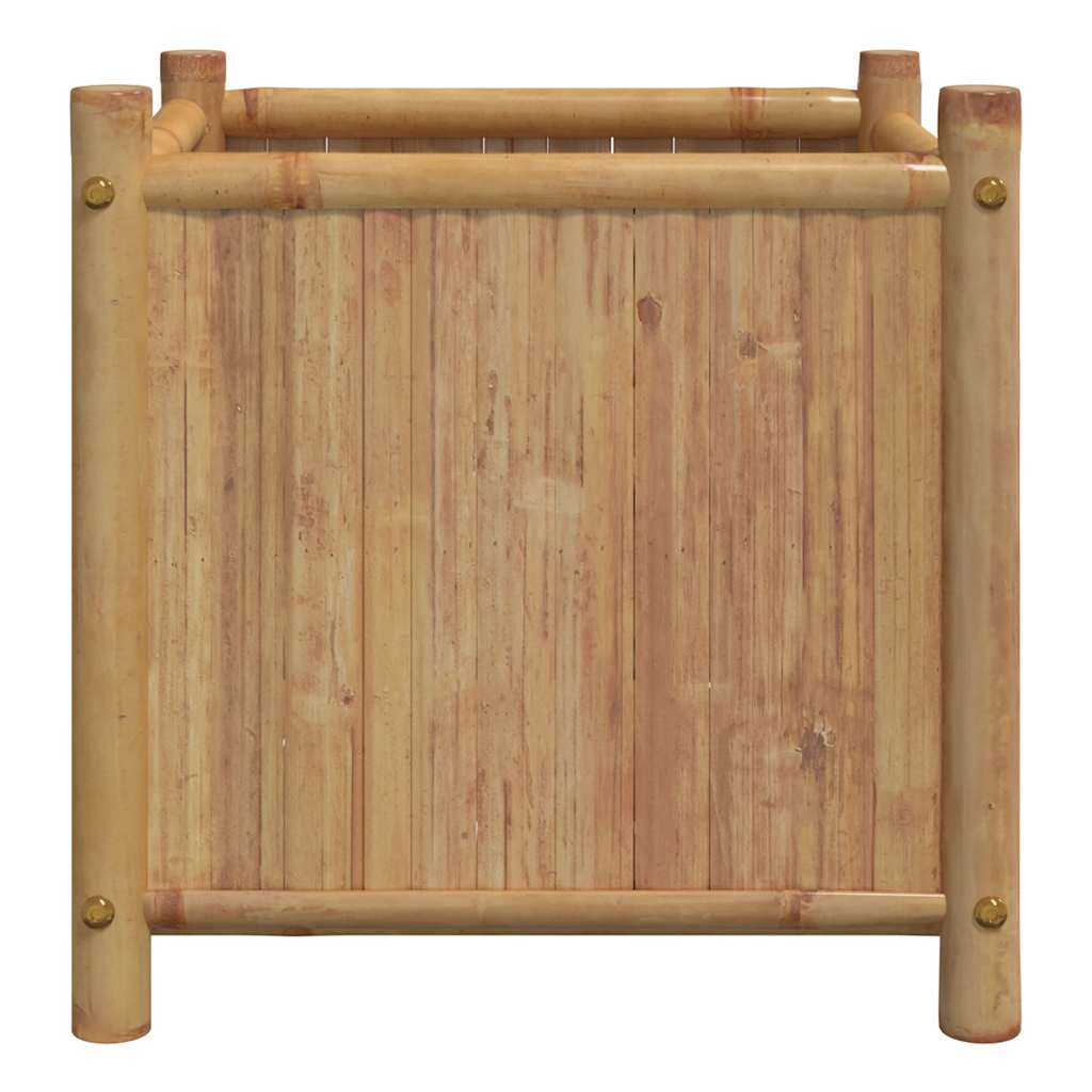 Vaso/floreira de jardim 40x40x40 cm bambu