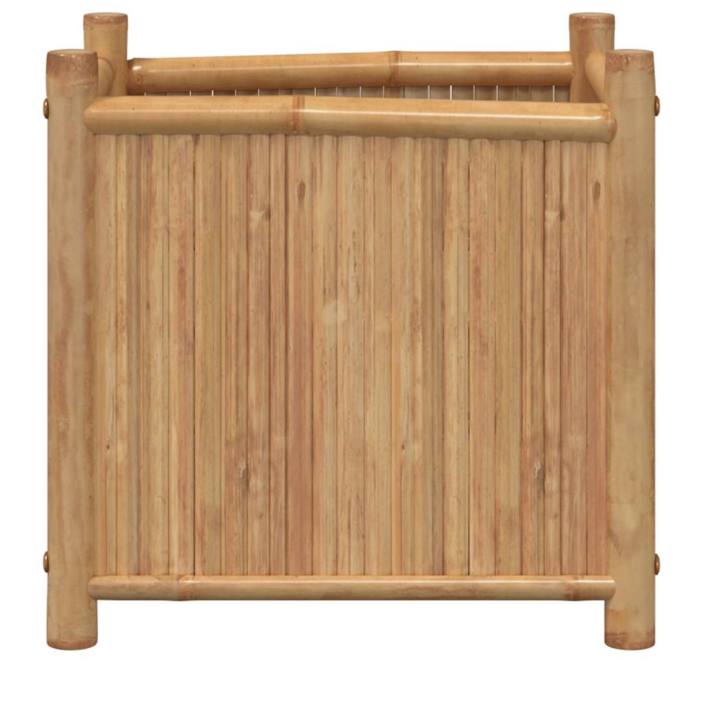 Vaso/floreira de jardim 50x50x50 cm bambu
