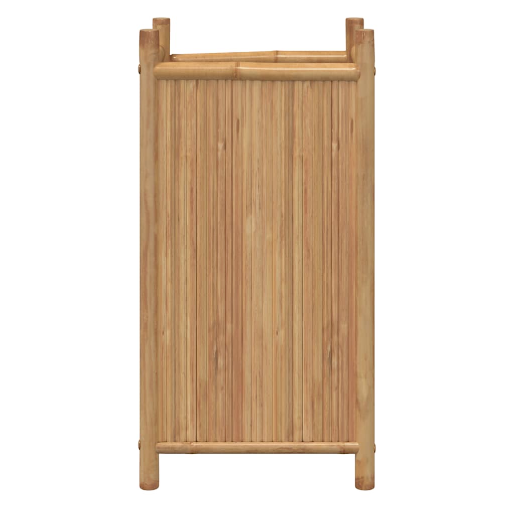 Vaso/floreira de jardim 40x40x80 cm bambu