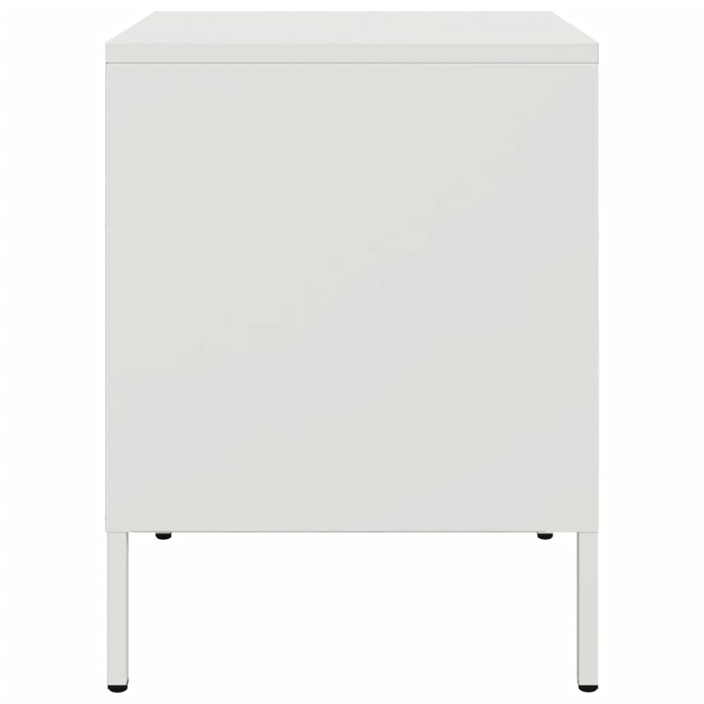 Mesa de cabeceira 36x39x50,5 cm aço branco