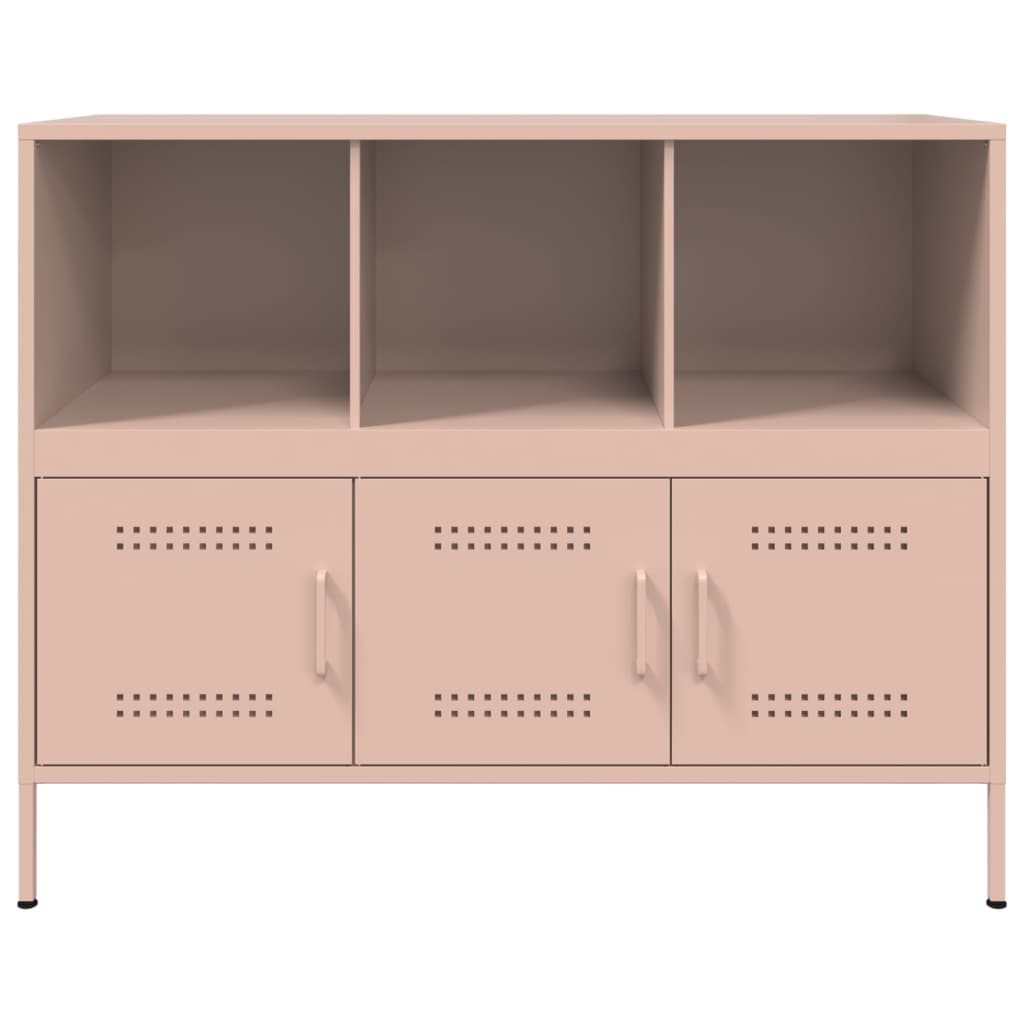 Aparador 100,5x39x79 cm aço rosa