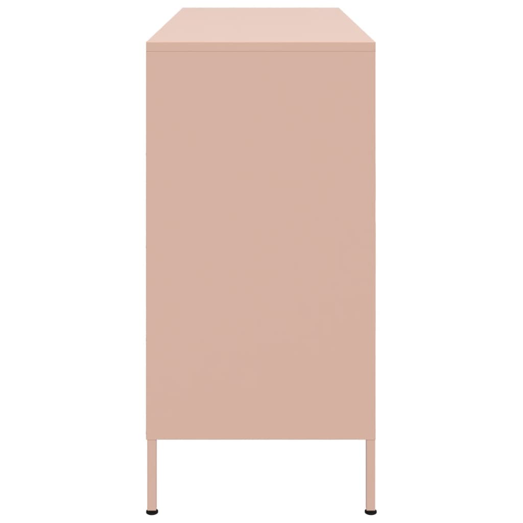 Aparador 100,5x39x79 cm aço rosa