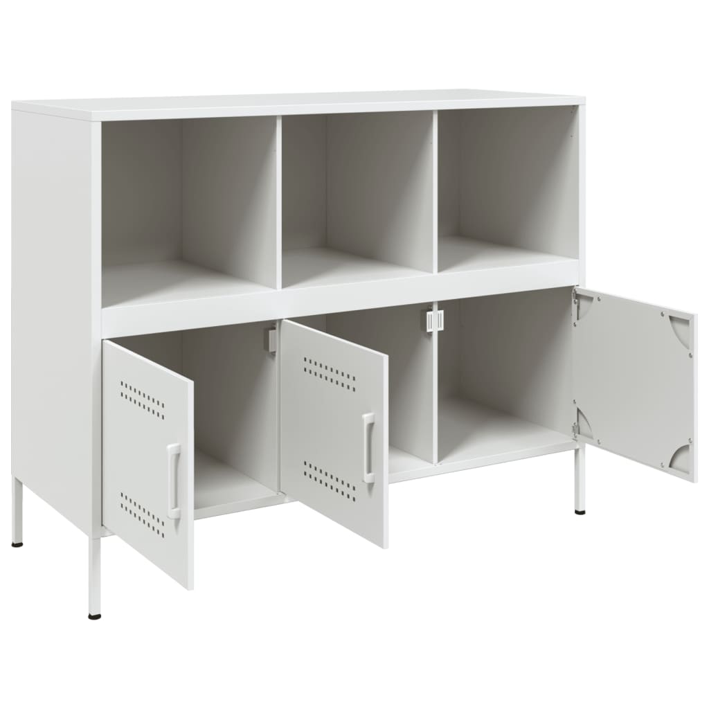Aparador 100,5x39x79 cm aço branco