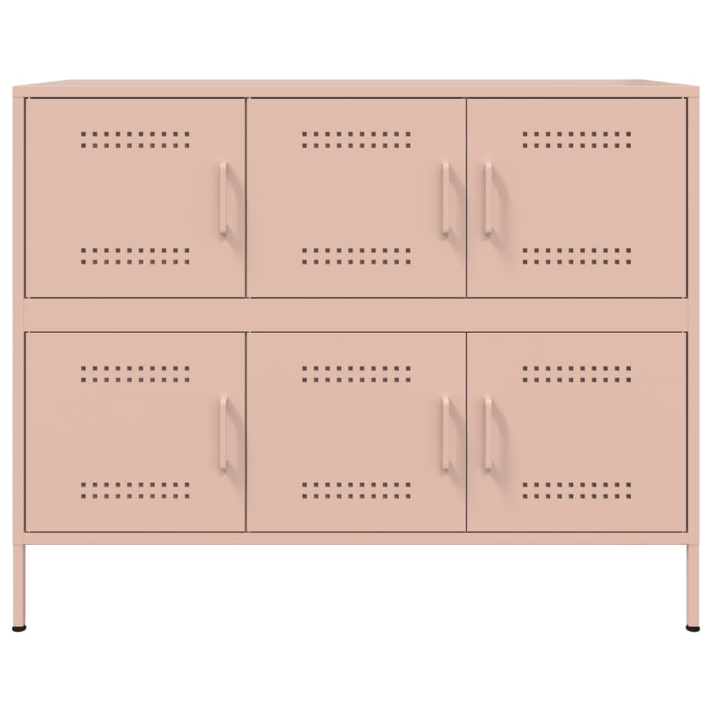 Aparador 100,5x39x79 cm aço rosa