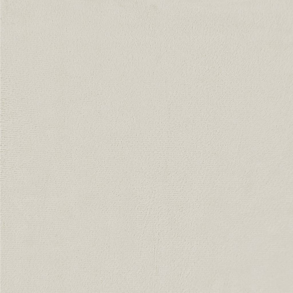 2 pcs conjunto de sofás com almofadões veludo cor creme