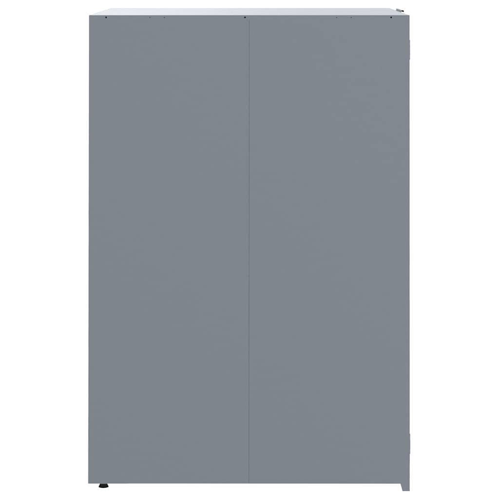 Abrigo para 4 caixotes do lixo 276x79x117 cm aço cinzento