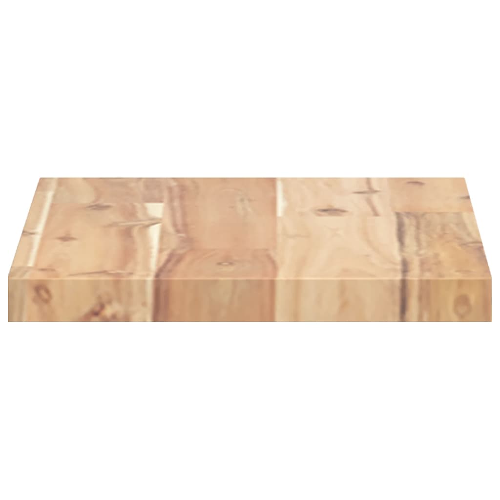 Prateleiras flutuantes 2pcs 40x20x2cm acácia maciça não tratada