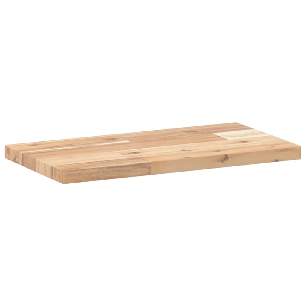 Prateleiras flutuantes 2pcs 60x20x2cm acácia maciça não tratada