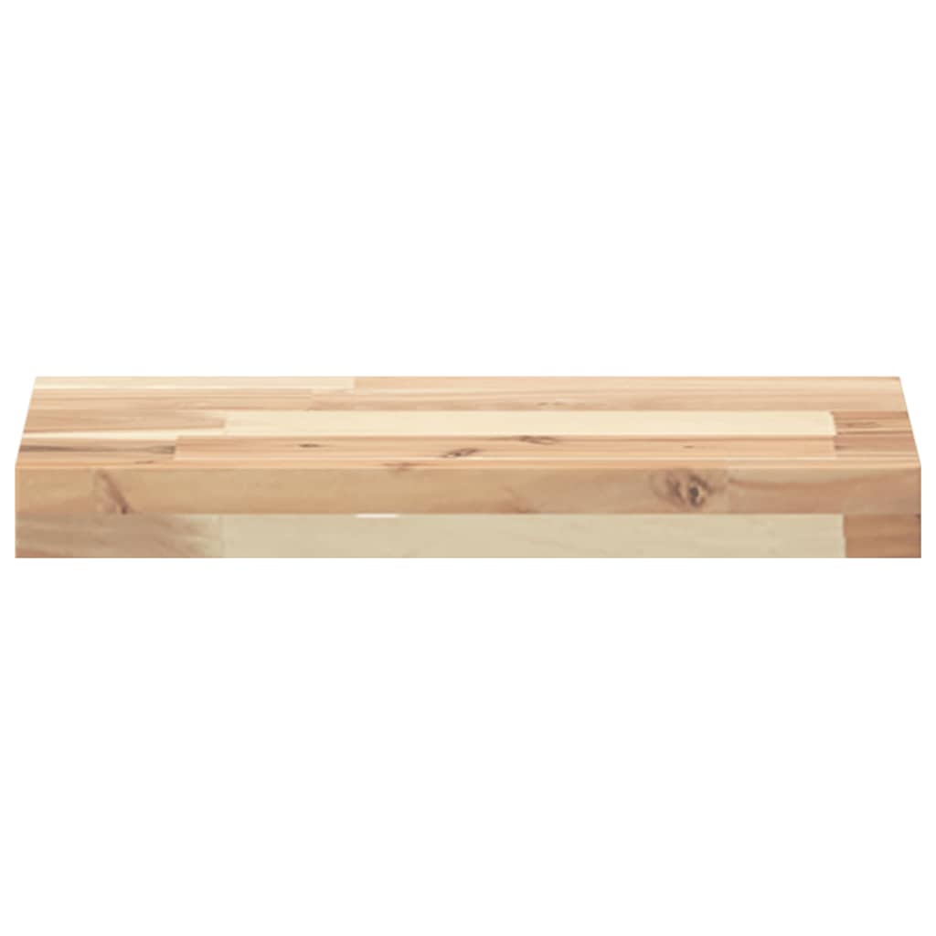 Prateleiras flutuantes 4pcs 40x20x4cm acácia maciça não tratada