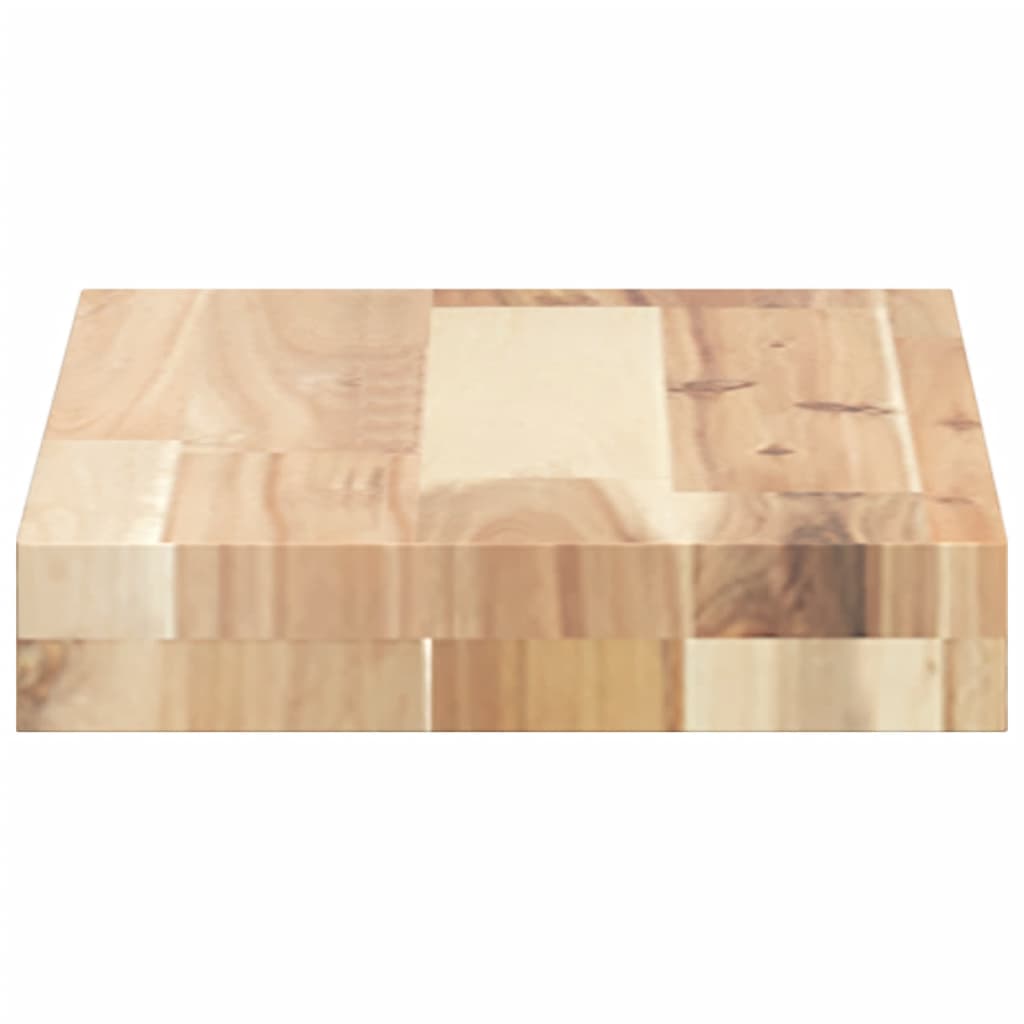 Prateleiras flutuantes 4pcs 40x20x4cm acácia maciça não tratada