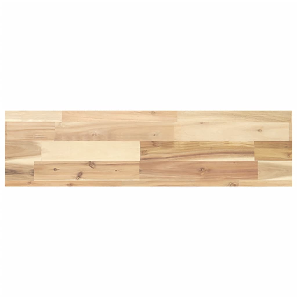 Prateleira flutuante 2pcs 100x20x4cm acácia maciça não tratada