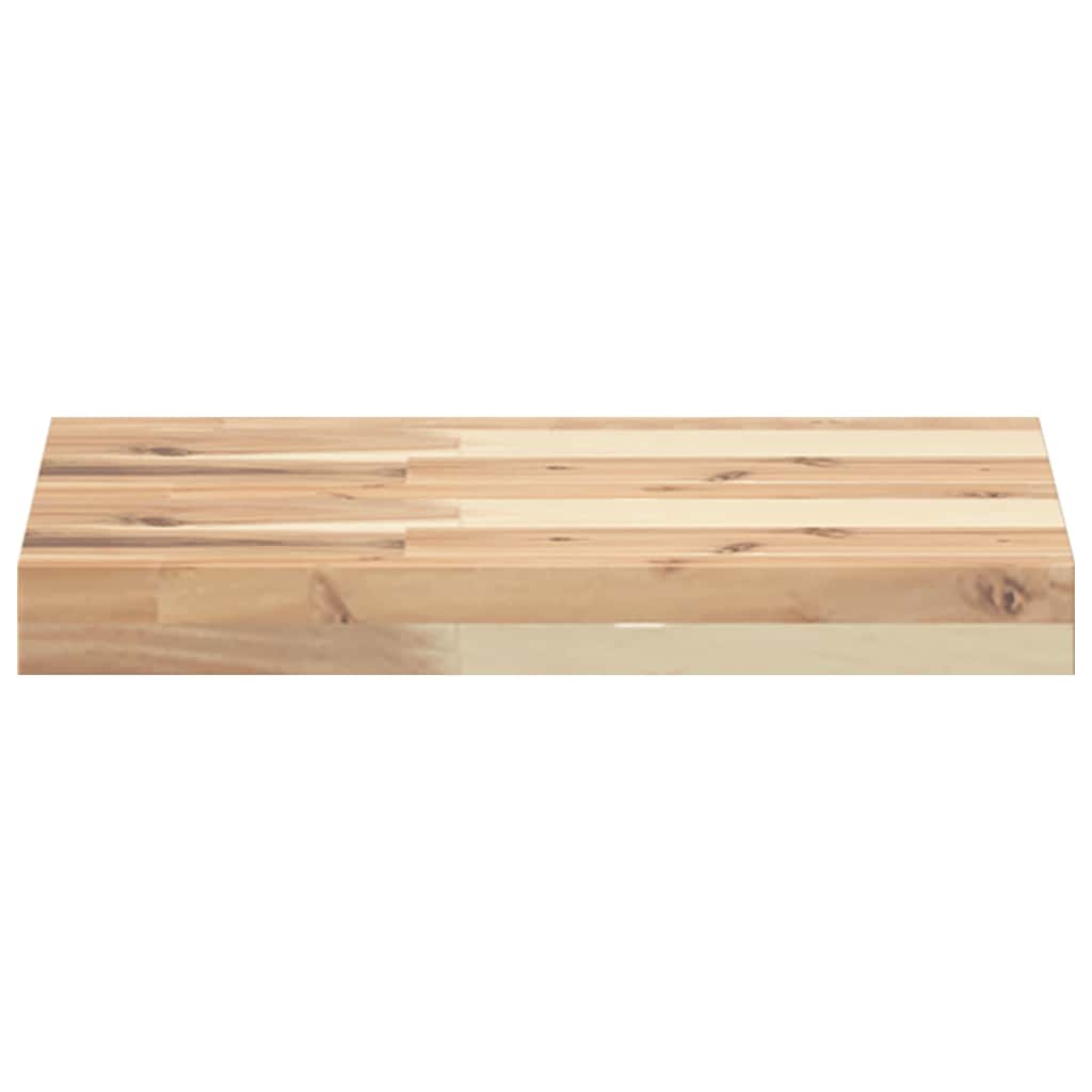 Prateleiras flutuantes 4pcs 40x30x4cm acácia maciça não tratada