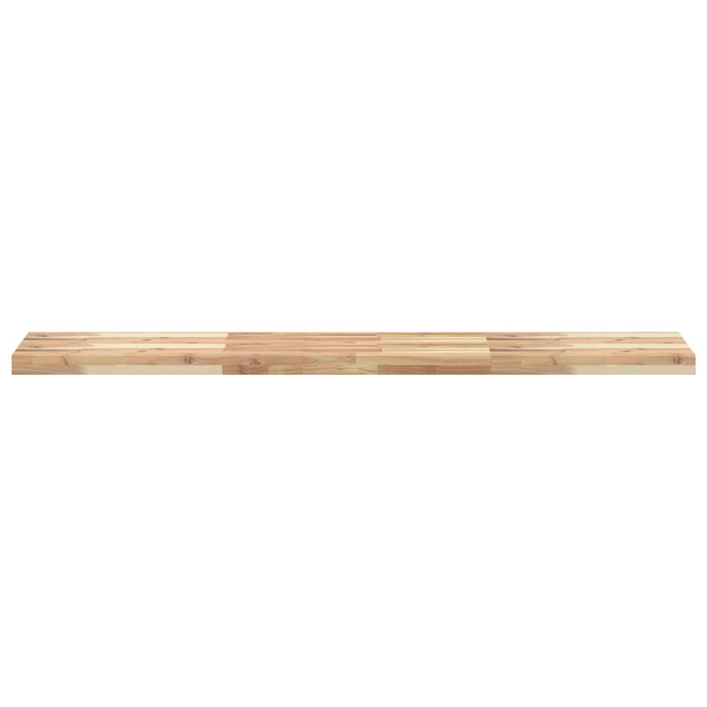 Prateleiras flutuante 4pcs 120x30x4cm acácia maciça não tratada