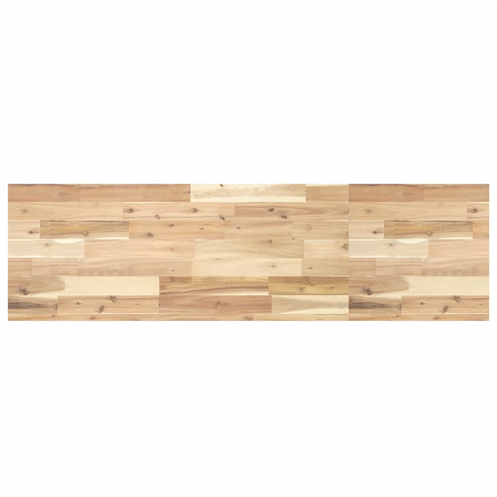 Prateleira flutuante 3pcs 120x40x4 cm acácia maciça não tratada