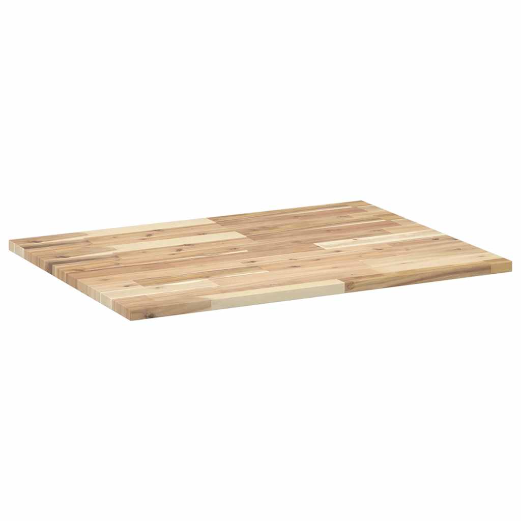 Tampo de secretária 80x60x2 cm acácia maciça não tratada