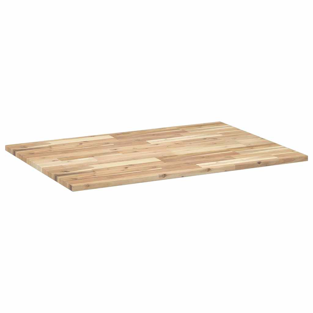 Tampo de secretária 80x70x2 cm acácia maciça não tratada
