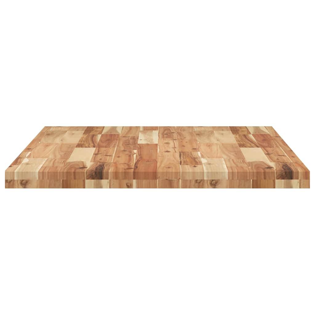 Tampo de secretária 80x70x4 cm acácia maciça acabamento a óleo