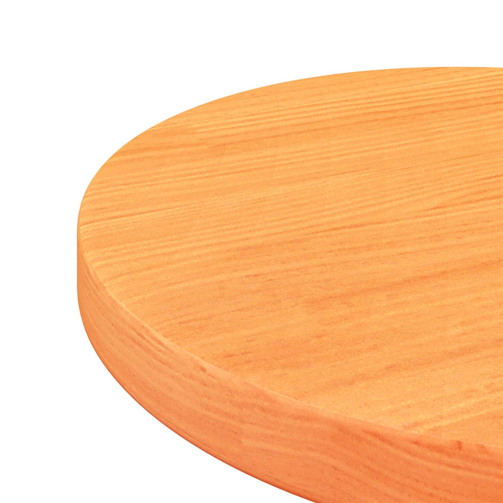 Tampo de mesa redondo Ø30x2,5 cm pinho maciço castanho-mel