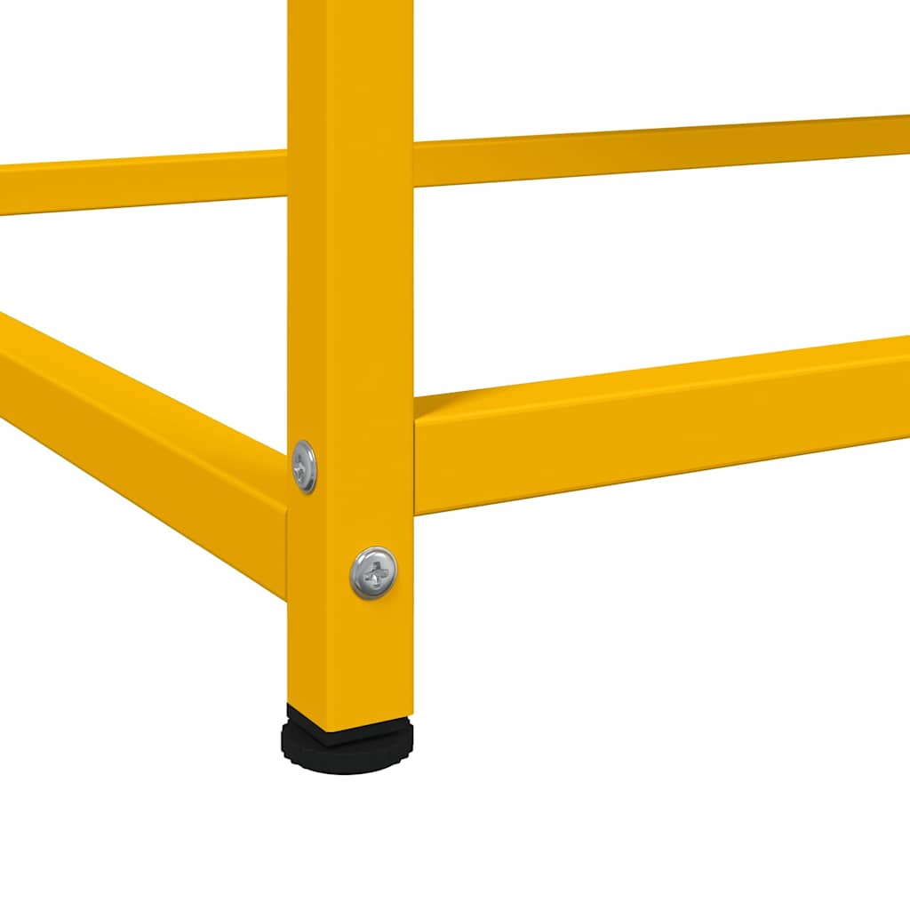 Aparador alto 100,5x39x107 cm aço amarelo mostarda