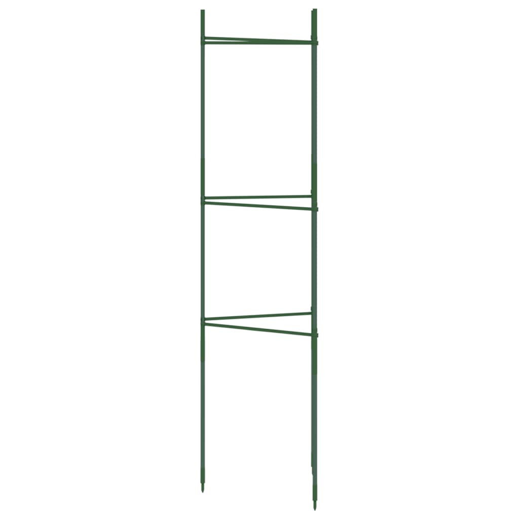 Suportes para tomateiros 8 pcs 116 cm aço e PP