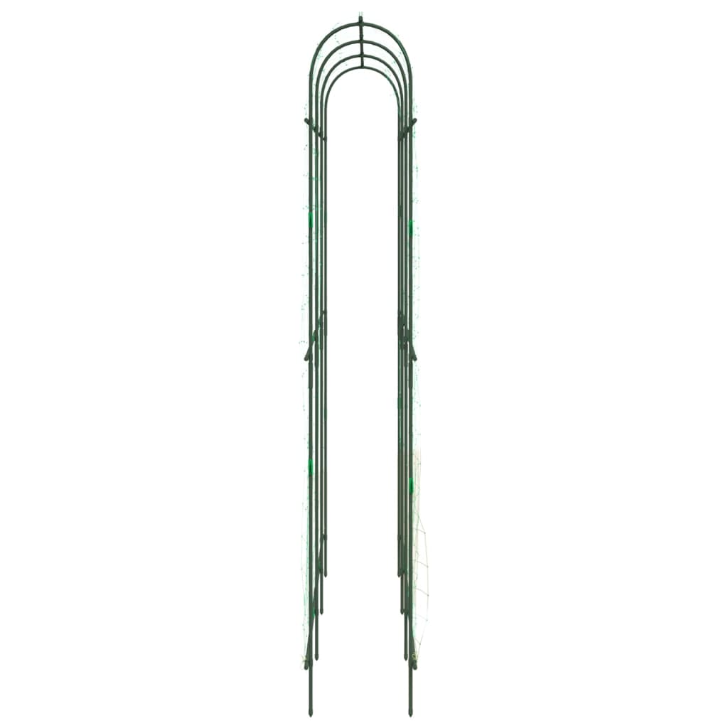 Treliças jardim p/ plantas trepadeiras 2 pcs estrutura em U aço