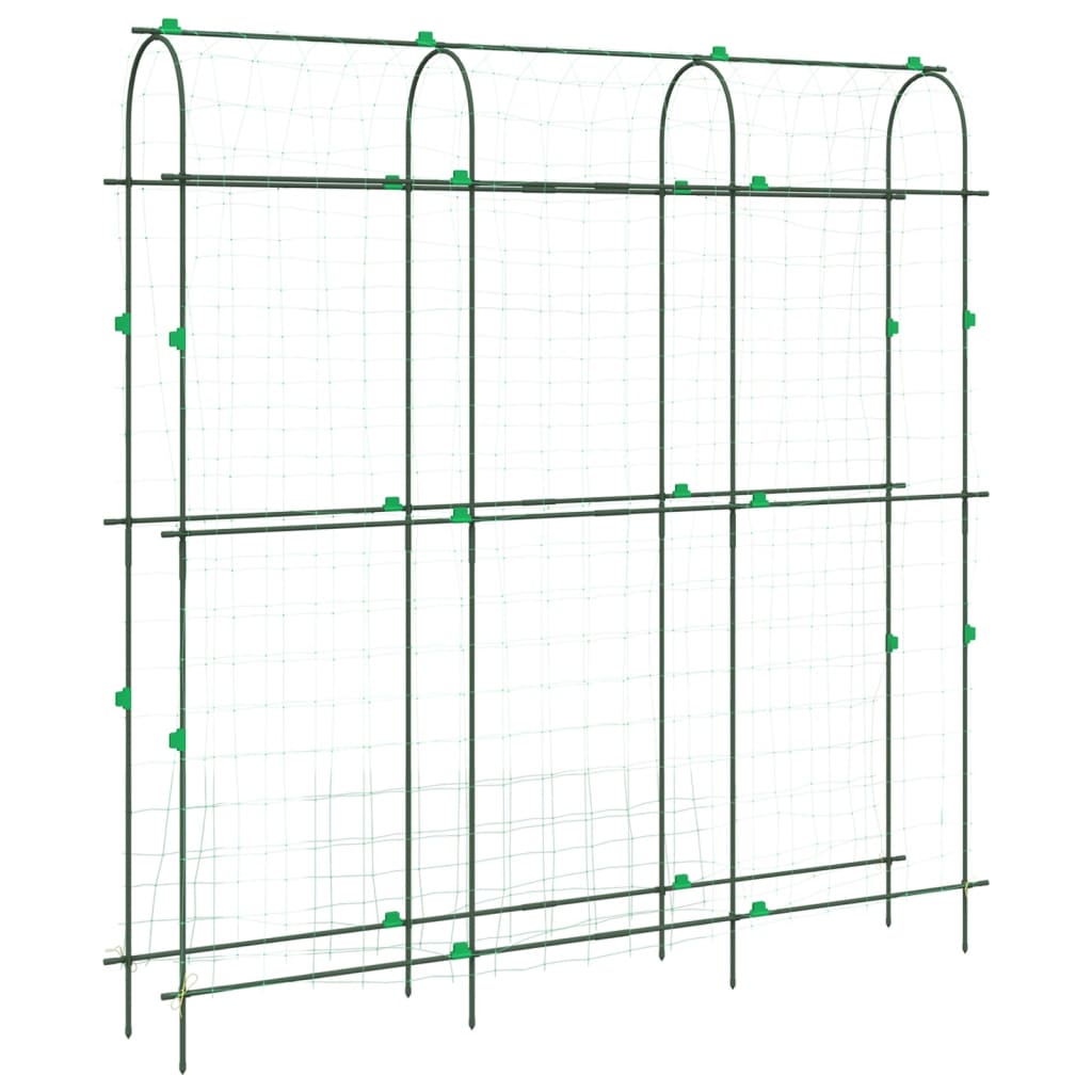 Treliças jardim p/ plantas trepadeiras 2 pcs estrutura em U aço