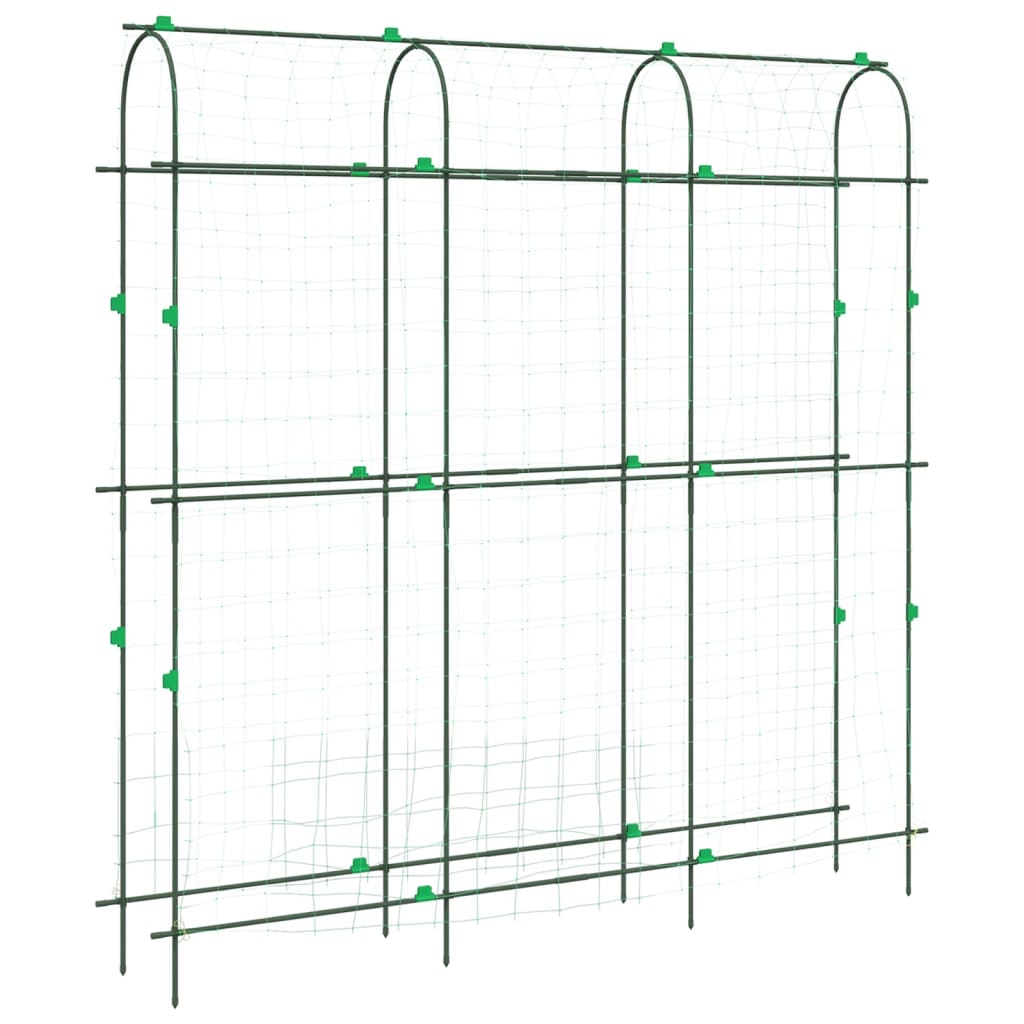 Treliças jardim p/ plantas trepadeiras 4 pcs estrutura em U aço