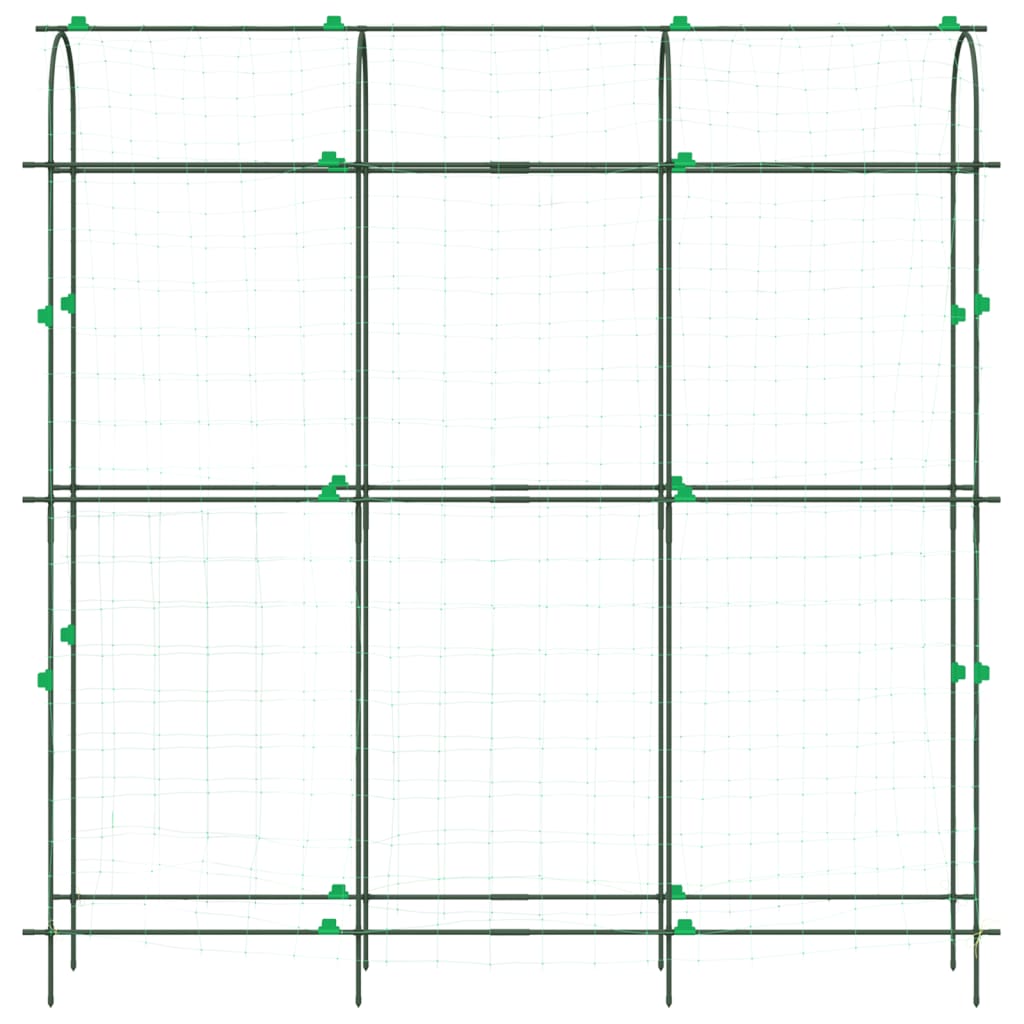 Treliças jardim p/ plantas trepadeiras 4 pcs estrutura em U aço