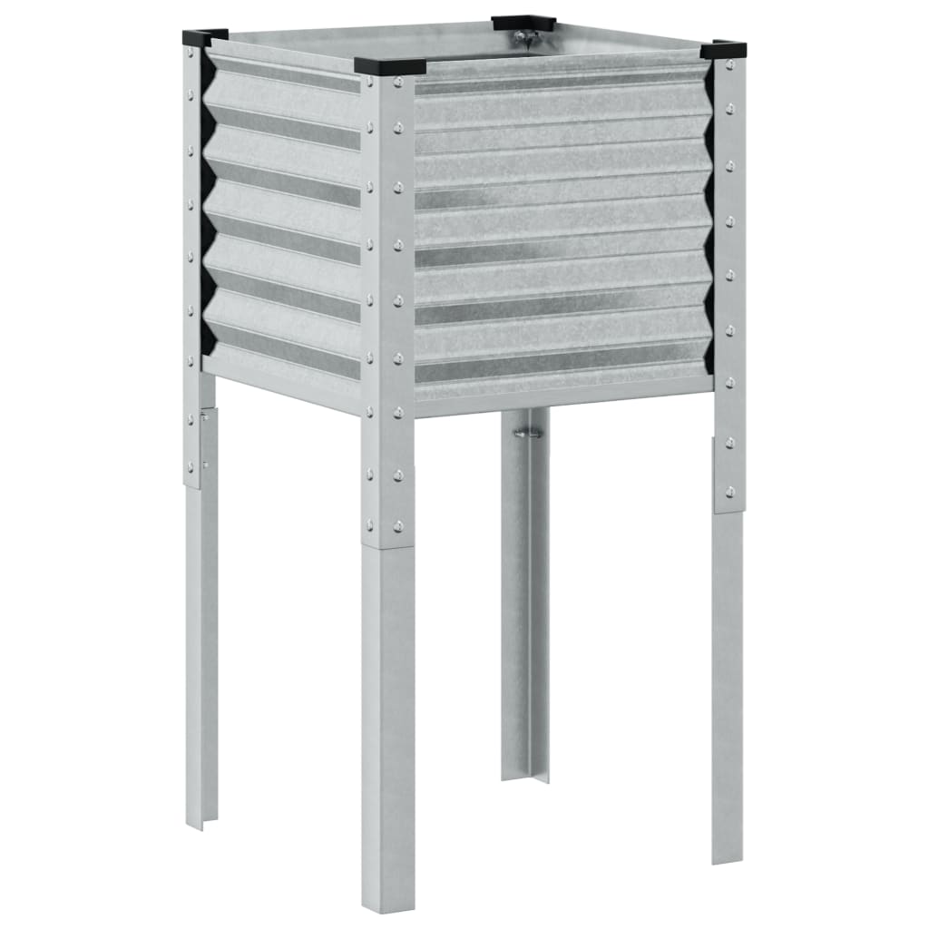 Vaso de jardim 45x45x88 cm Aço galvanizado