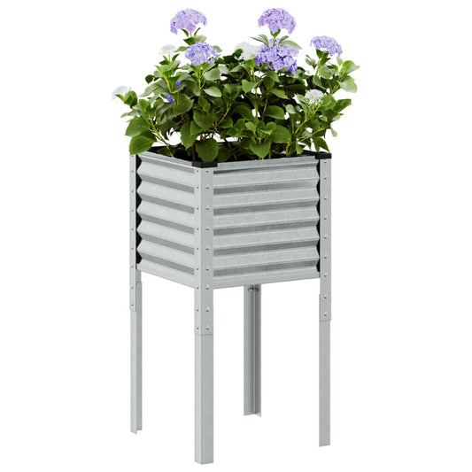 Vaso de jardim 45x45x88 cm Aço galvanizado
