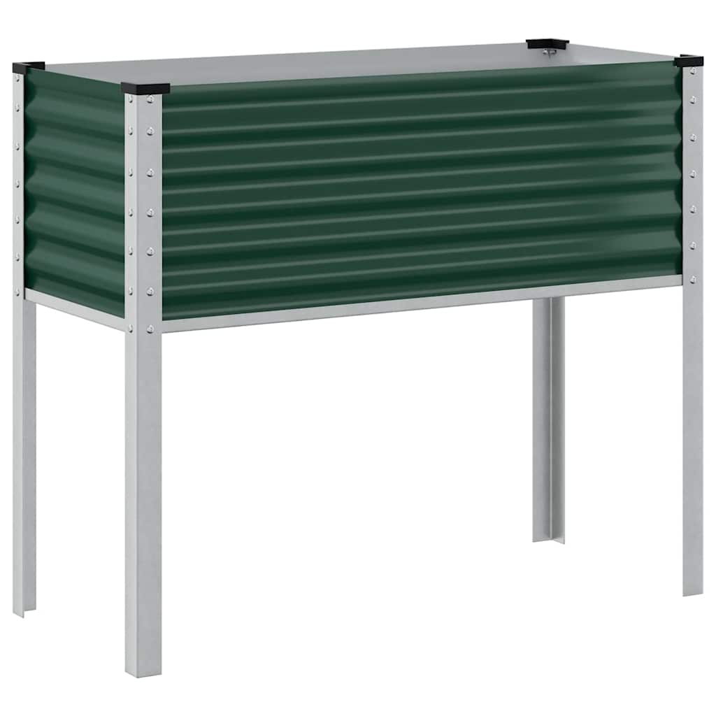 Vaso de jardim verde 100x45x90 cm Aço