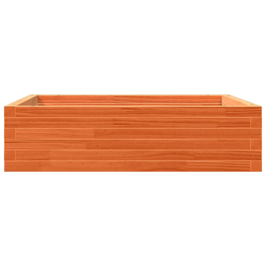 Vaso/floreira de jardim 90x90x23 cm pinho maciço castanho mel