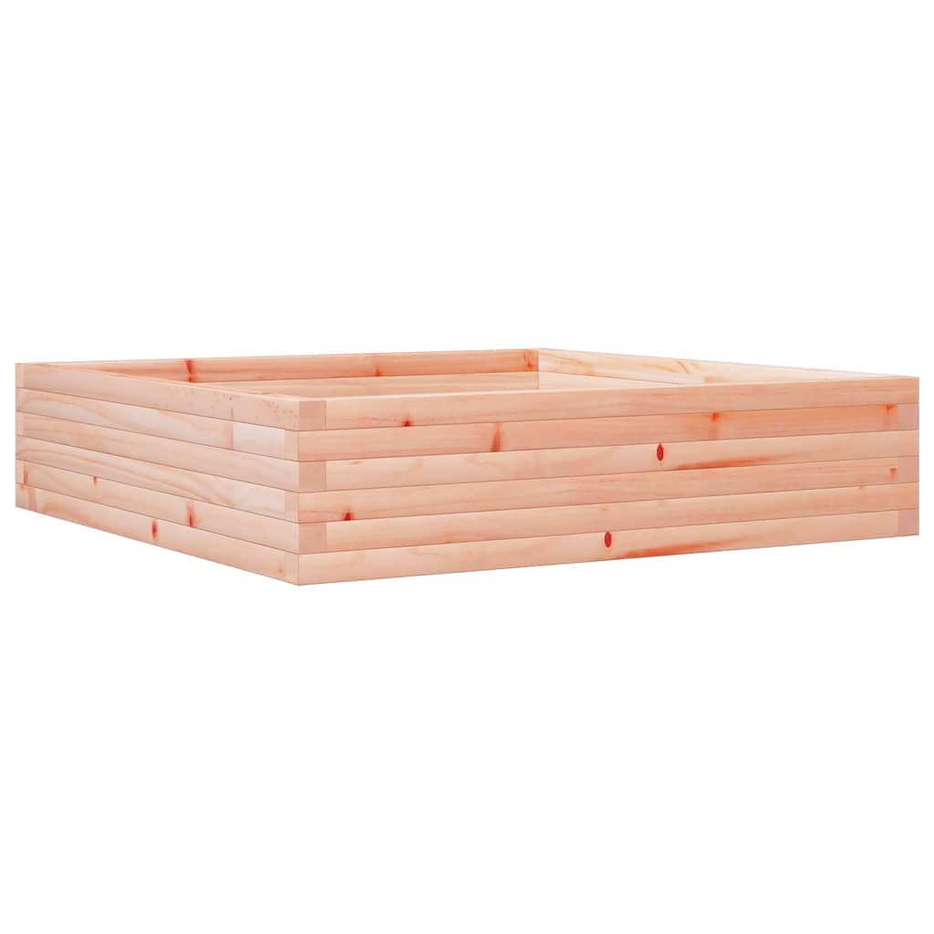 Vaso/floreira de jardim 100x100x23 cm madeira douglas maciça